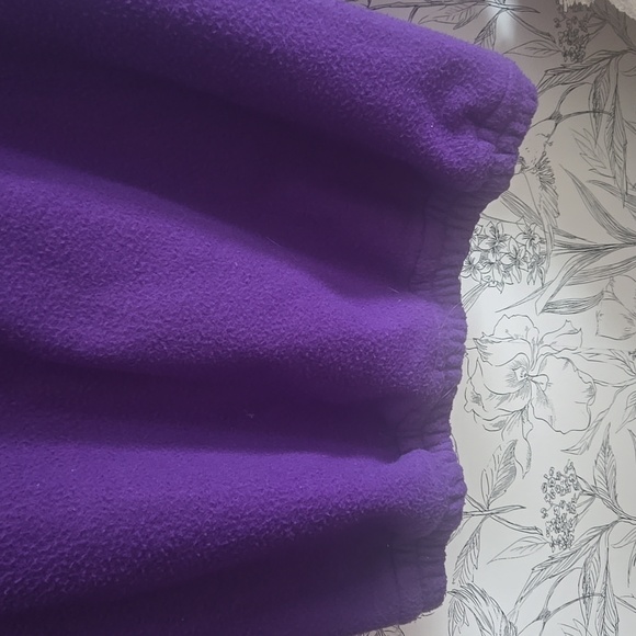 VINTAGE PURPLE HANDMADE FLEECE PULLOVER - Picture 8 of 9